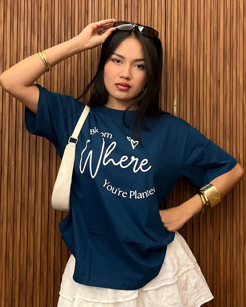 Female Bloom Oversized T-Shirt