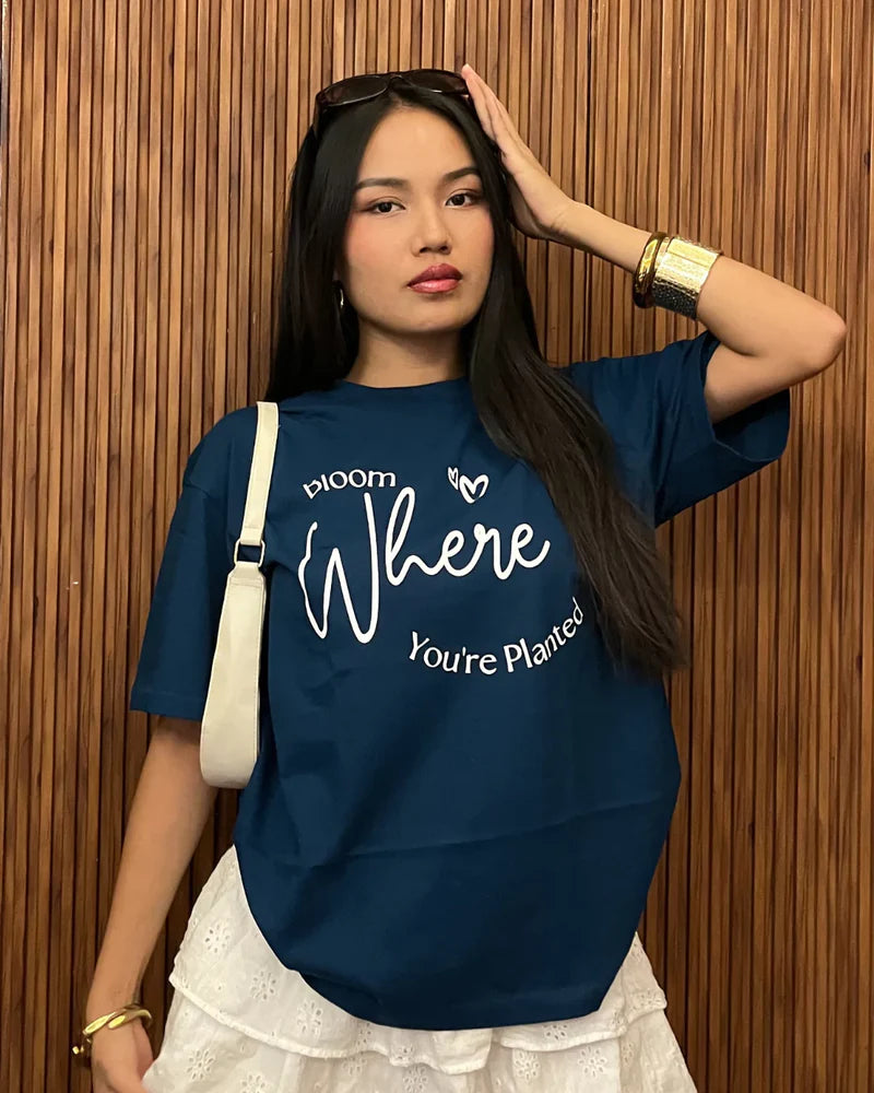 Female Bloom Oversized T-Shirt