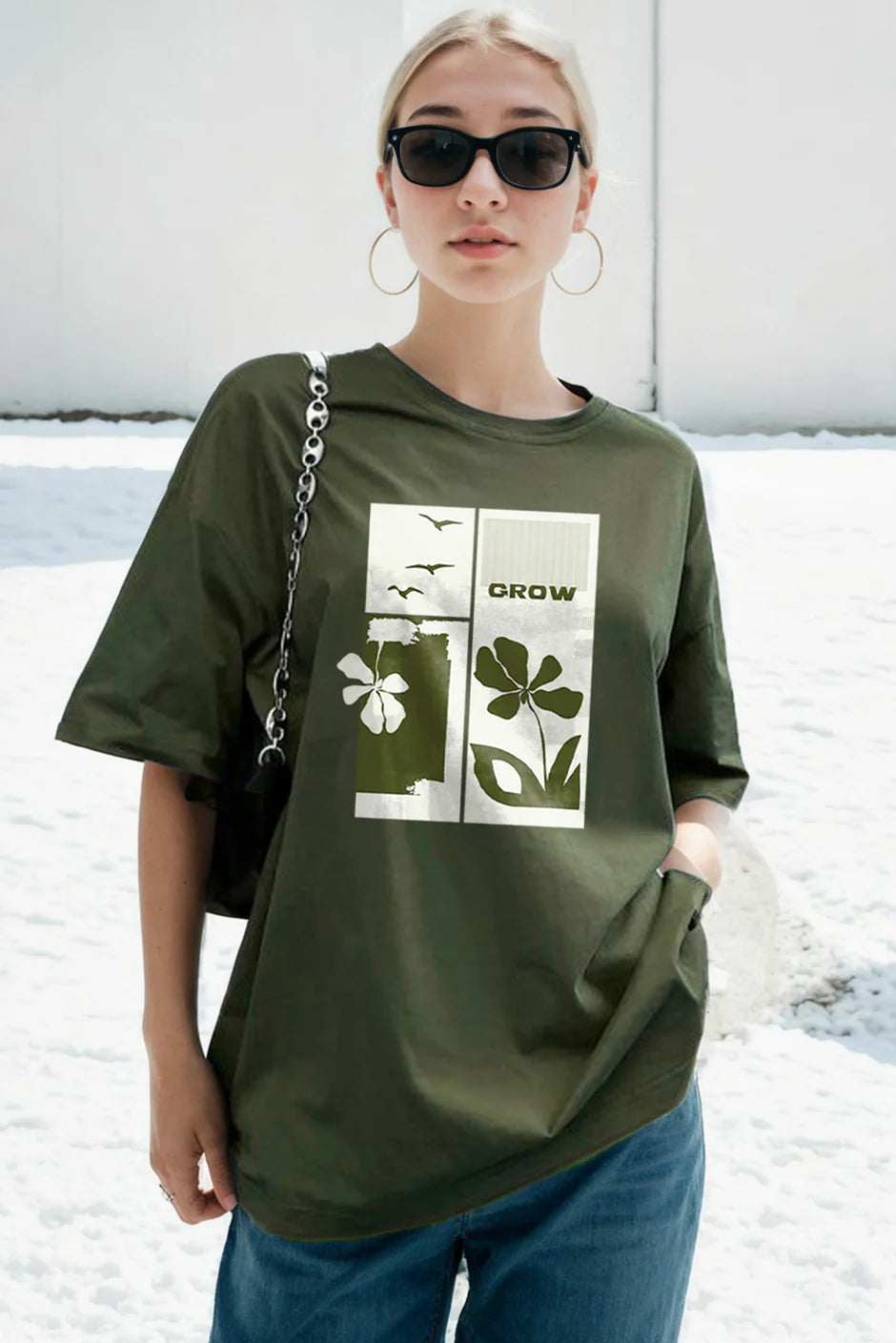 Olive Oversized T-Shirt