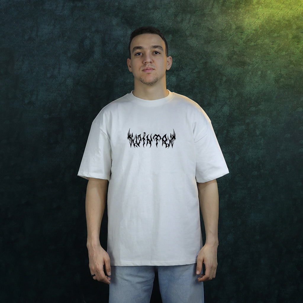Tribal Spine Wing Tee I White Adition Oversize T-Shirt