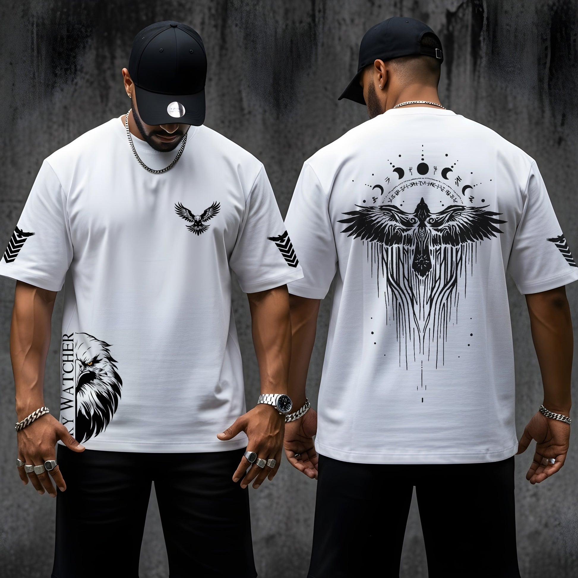 Sky Watcher I Oversized White T-Shirt