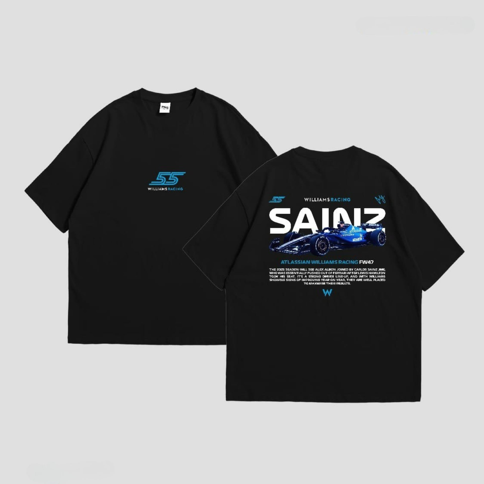 Carlos Sainz I Black Oversize T-Shirt