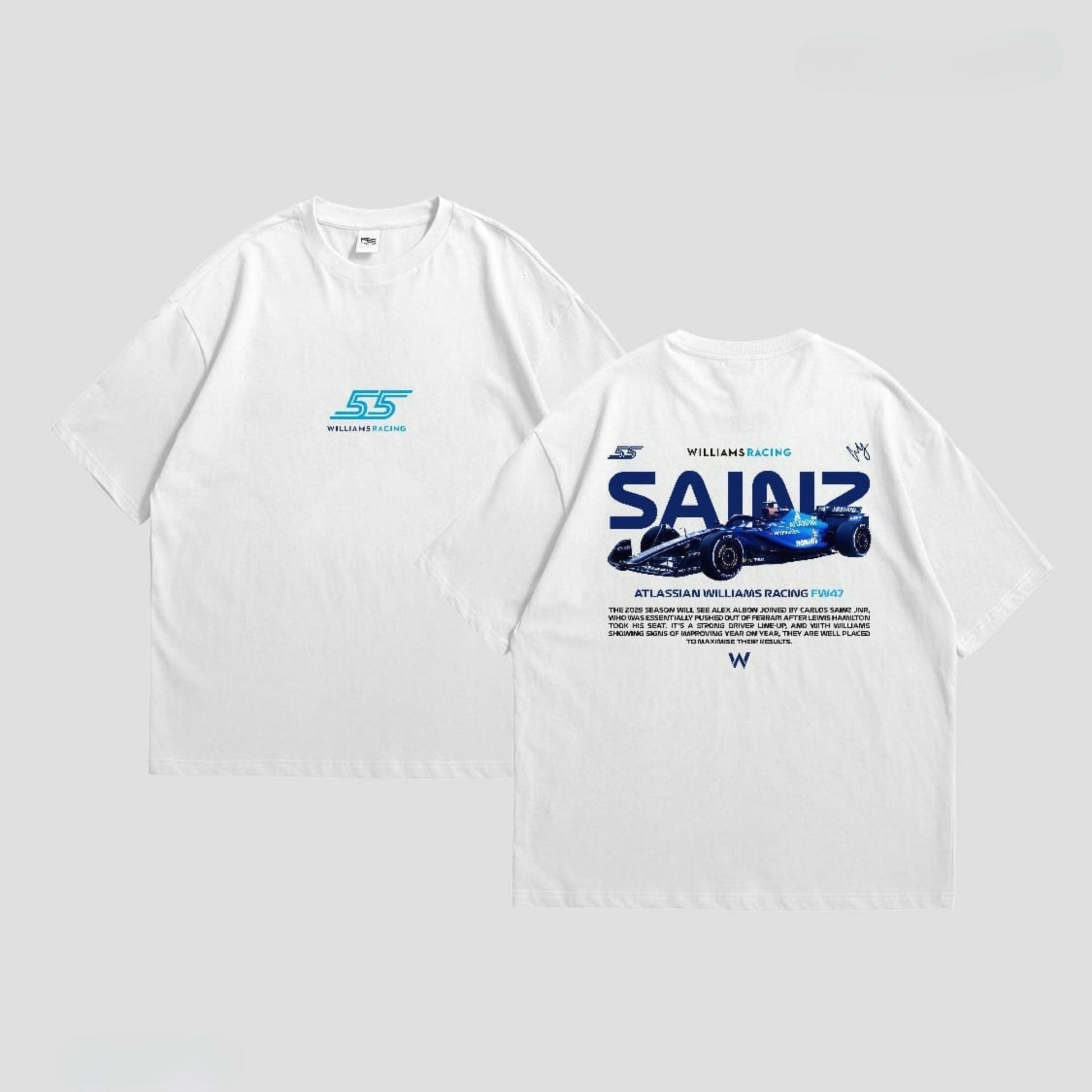 Carlos Sainz I White Oversize T-Shirt