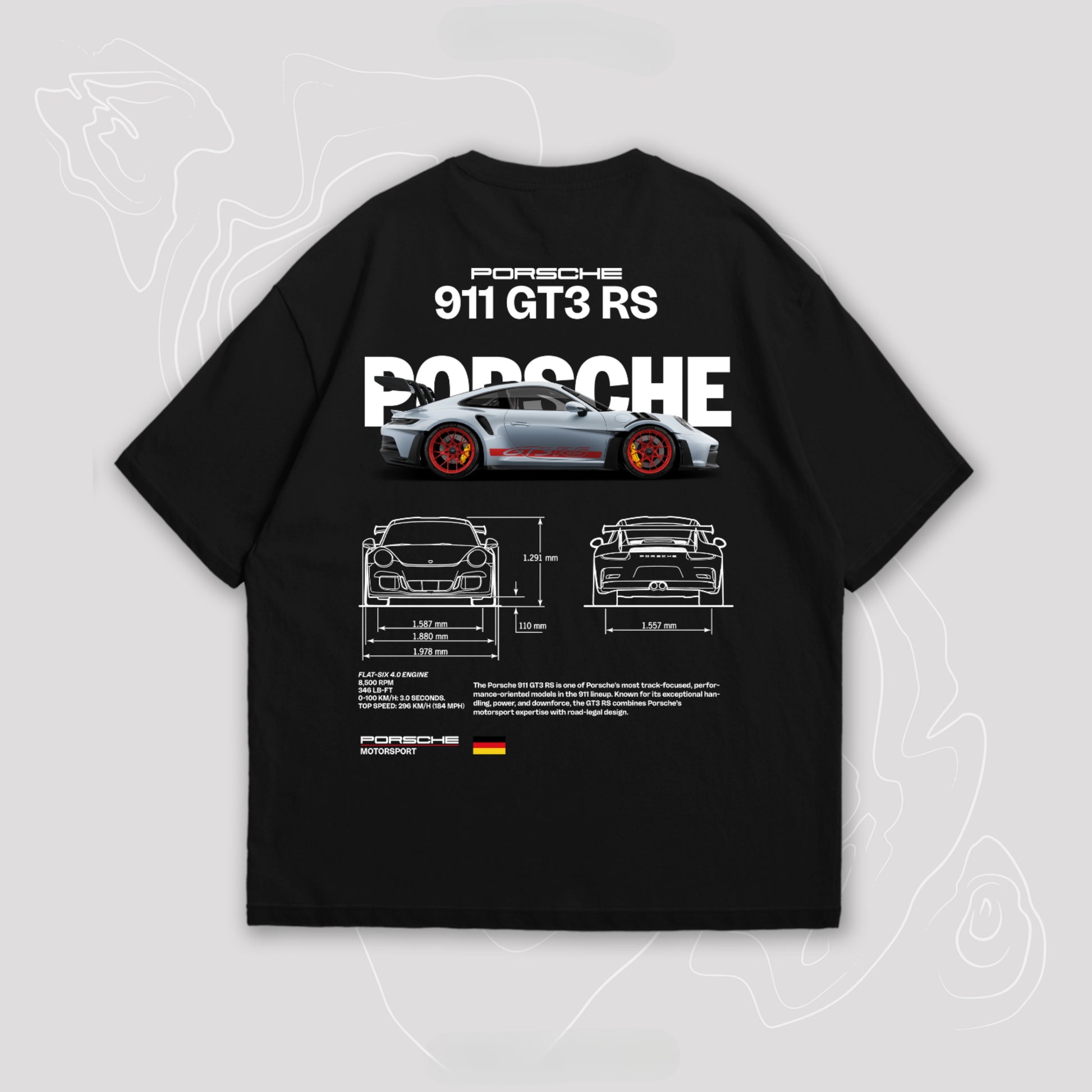 PORSCHE I Black Edition Oversize T-Shirt