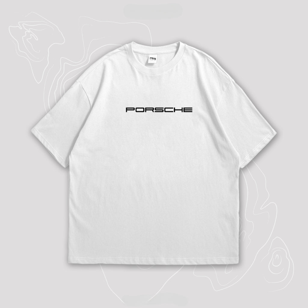 PORSCHE I White Edition Oversize T-Shirt