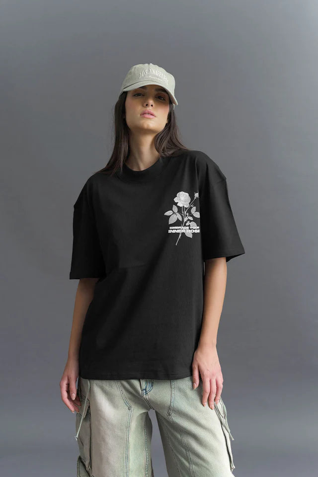 Embrace Your Inner Rose Premium Oversized Female T-shirt