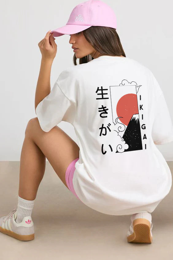 Female Ikigai Oversized T-Shirt